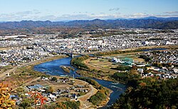 Minokamo from Mount Hatobuki